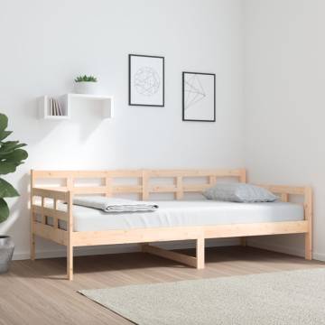 Day Bed Solid Wood Pine 90x190 cm for Comfort & Style