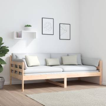 Day Bed Solid Wood Pine 90x190 cm for Comfort & Style