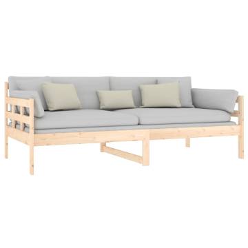 Day Bed Solid Wood Pine 90x190 cm for Comfort & Style