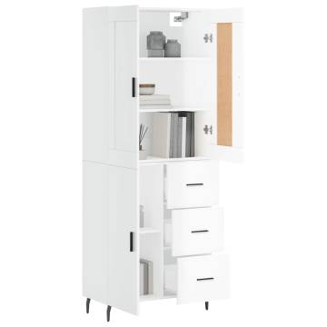 Highboard High Gloss White | Stylish Storage Solution