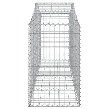 Arched Gabion Baskets 20 pcs - Durable Garden Barriers