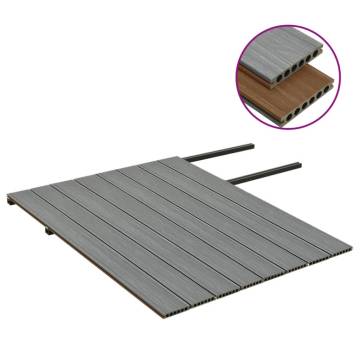 WPC Decking Boards Set - Brown & Grey 16 m² | Hipomarket