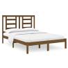 Bed Frame Honey Brown Solid Wood 120x190 cm Small Double Colour honey brown Size 120 x 190 cm 