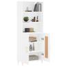 Highboard White 69.5x34x180 cm | Stylish Storage Solution