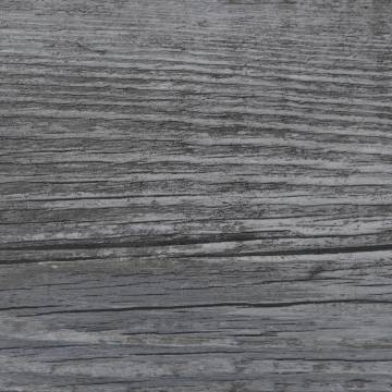 Self-Adhesive PVC Flooring Planks - Shiny Grey 4.46 m²