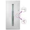 Aluminium Front Door White 110x207.5 cm - Stylish & Secure