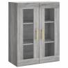 Highboard Grey Sonoma - 69.5x34x180 cm Engineered Wood