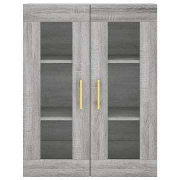 Highboard Grey Sonoma - 69.5x34x180 cm Engineered Wood