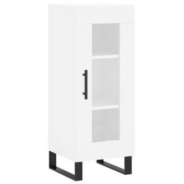 Stylish Highboard White - 34.5x34x180 cm Engineered Wood