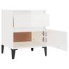 High Gloss White Bedside Cabinet - Stylish Storage Solution