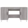 Elegant Grey Sonoma Desk - 140x50 cm | Hipomarket UK