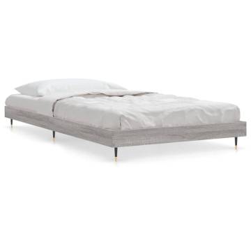 Grey Sonoma Bed Frame 100x200 cm - Durable & Stylish