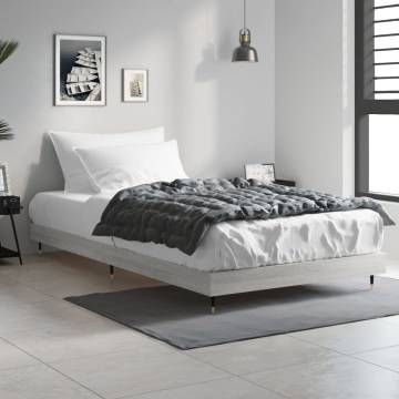 Grey Sonoma Bed Frame 100x200 cm - Durable & Stylish