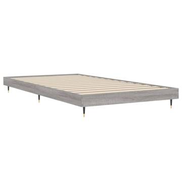 Grey Sonoma Bed Frame 100x200 cm - Durable & Stylish