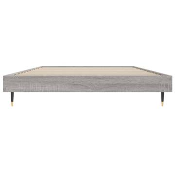 Grey Sonoma Bed Frame 100x200 cm - Durable & Stylish