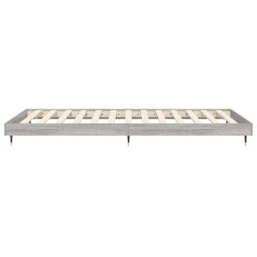 Grey Sonoma Bed Frame 100x200 cm - Durable & Stylish