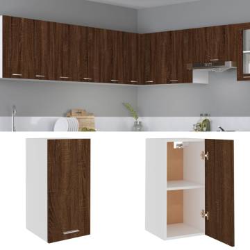 Hanging Cabinet Brown Oak - 29.5x31x60 cm | Durable Engineered Wood