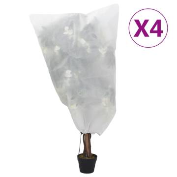 Plant Fleece Covers with Drawstring - 4 pcs | Protect Your Plants