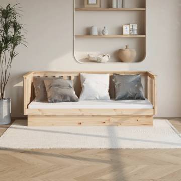 Day Bed 75x190 cm Solid Wood Pine - Versatile Furniture Solution