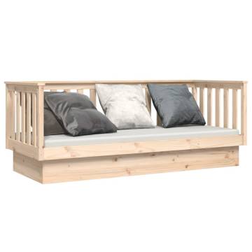 Day Bed 75x190 cm Solid Wood Pine - Versatile Furniture Solution