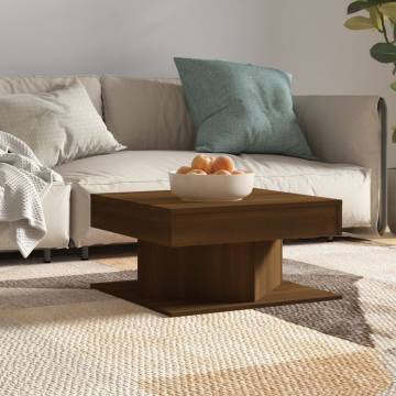 Stylish Brown Oak Coffee Table - Elegant Home Decor