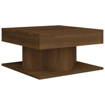 Stylish Brown Oak Coffee Table - Elegant Home Decor