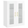 Highboard High Gloss White 69.5x34x180 cm - Stylish Storage