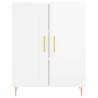 Highboard High Gloss White 69.5x34x180 cm - Stylish Storage