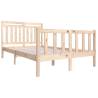 Solid Wood Bed Frame 120x190 cm Small Double - Hipomarket