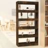 Book Cabinet/Room Divider Smoked Oak 80x30x166 cm Engineered Wood Colour smoked oak Quantity in Package 1 