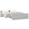 Grey Sonoma Bed Frame with Headboard & Footboard - 140x190 cm