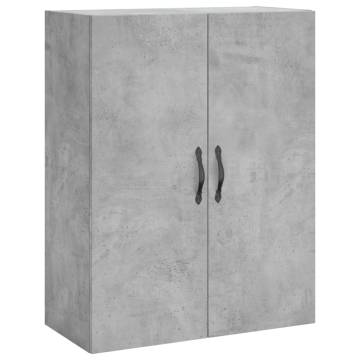 Stylish Highboard Concrete Grey - 69.5x34x180 cm | HipoMarket