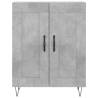 Stylish Highboard Concrete Grey - 69.5x34x180 cm | HipoMarket