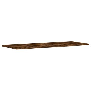 Wall Shelves 4 pcs Smoked Oak - Stylish Storage Solution