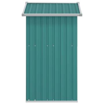 Garden Shed Green 126x97.5 cm Galvanised Steel - HipoMarket