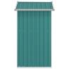 Garden Shed Green 126x97.5 cm Galvanised Steel - HipoMarket