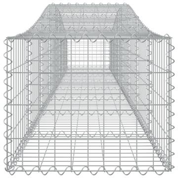 Arched Gabion Baskets - 3 pcs | Galvanised Iron, Durable & Stylish