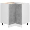 Corner Bottom Cabinet - Concrete Grey | 75.5x75.5 cm