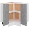 Corner Bottom Cabinet - Concrete Grey | 75.5x75.5 cm