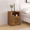 Bedside Cabinet Smoked Oak 50x36x60 cm Engineered Wood Colour smoked oak Quantity in Package 1 