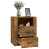 Stylish Smoked Oak Bedside Cabinet - 50x36x60 cm | HipoMarket