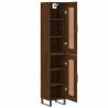 Elegant Highboard in Brown Oak - Stylish Storage Solution