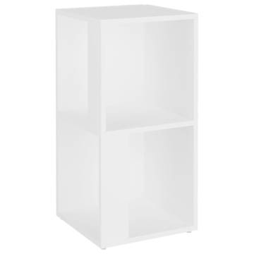 Stylish White Corner Cabinet - 33x33x67cm Engineered Wood