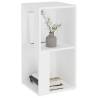 Stylish White Corner Cabinet - 33x33x67cm Engineered Wood