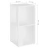 Stylish White Corner Cabinet - 33x33x67cm Engineered Wood