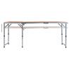 Foldable Camping Table Aluminium 180x60 cm - Portable & Durable