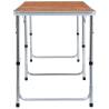 Foldable Camping Table Aluminium 180x60 cm - Portable & Durable