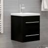 Sink Cabinet Black 41x38.5x48 cm Engineered Wood Colour black Size 41 x 38.5 x 48 cm Number of 1 