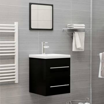 Stylish Black Sink Cabinet - 41x38.5x48 cm | Hipomarket