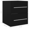 Stylish Black Sink Cabinet - 41x38.5x48 cm | Hipomarket